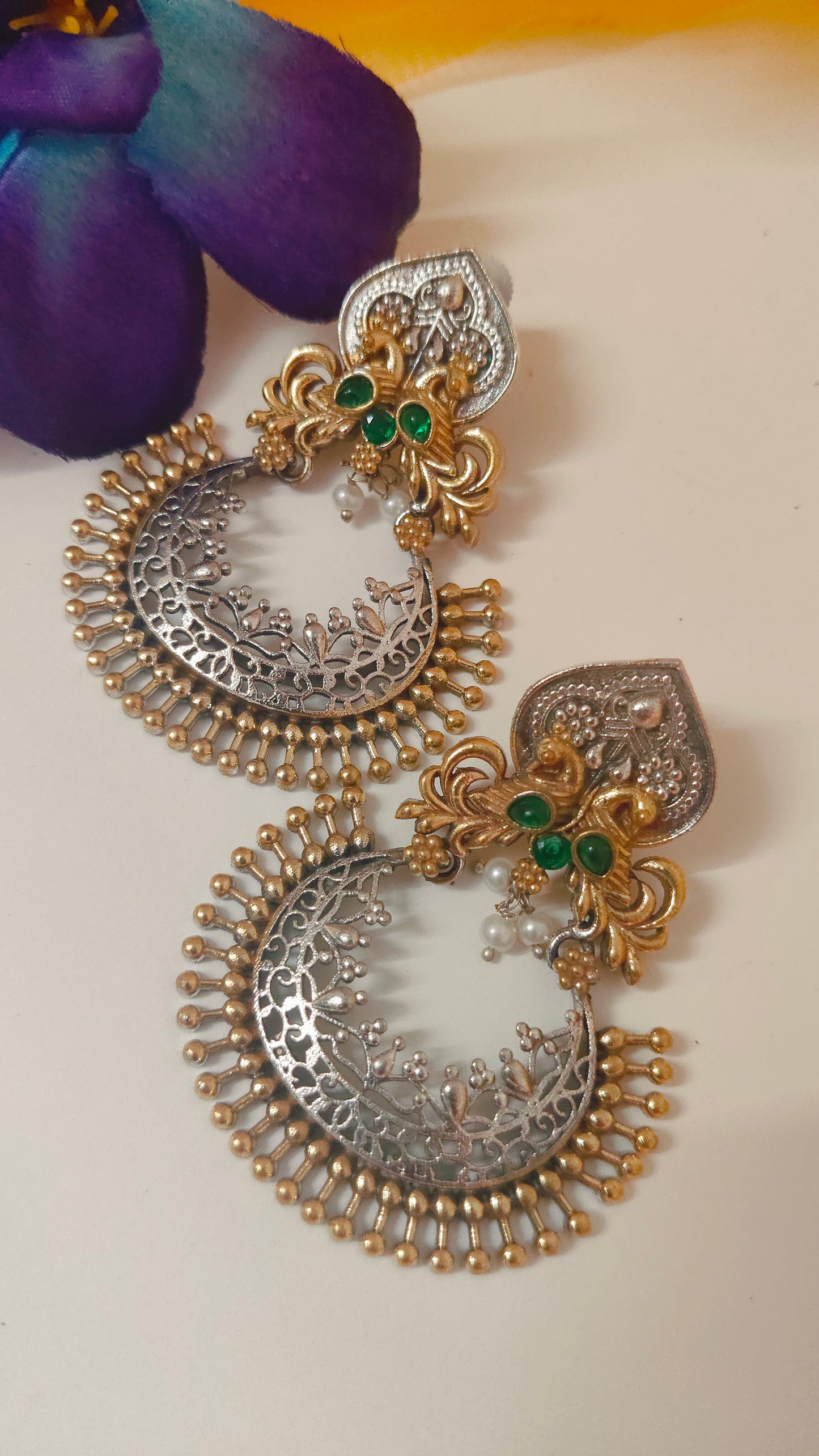 Sitara Earring Green