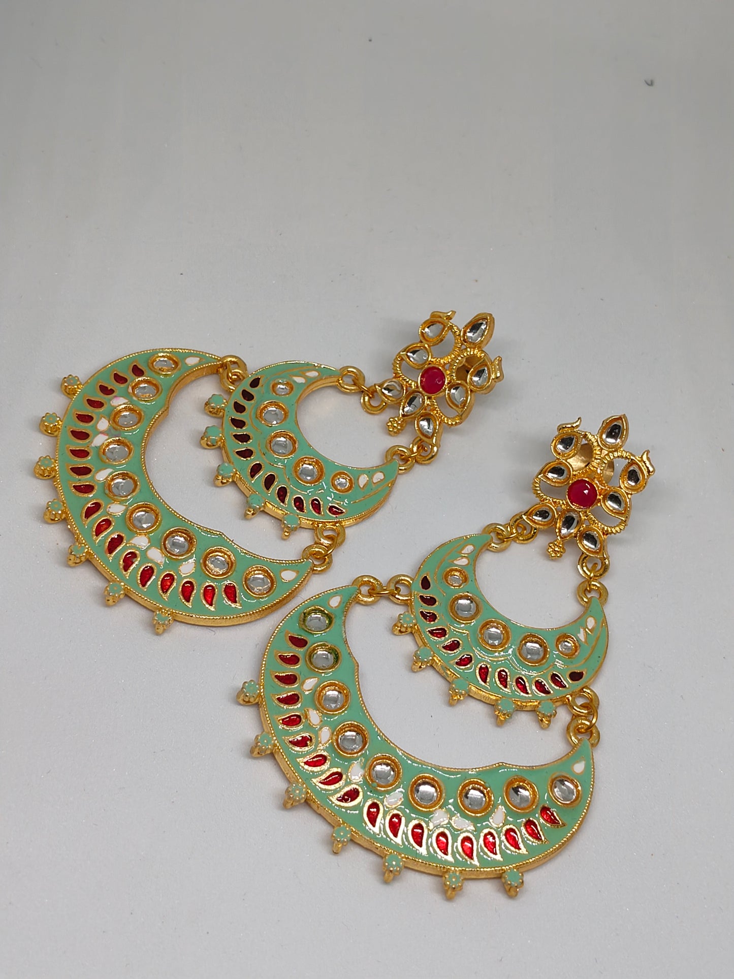 Minakari Earring(Green)