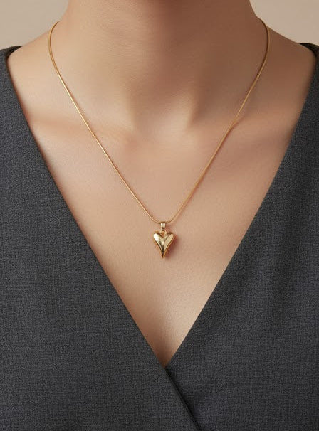 Heart Chain Pendant (Gold)