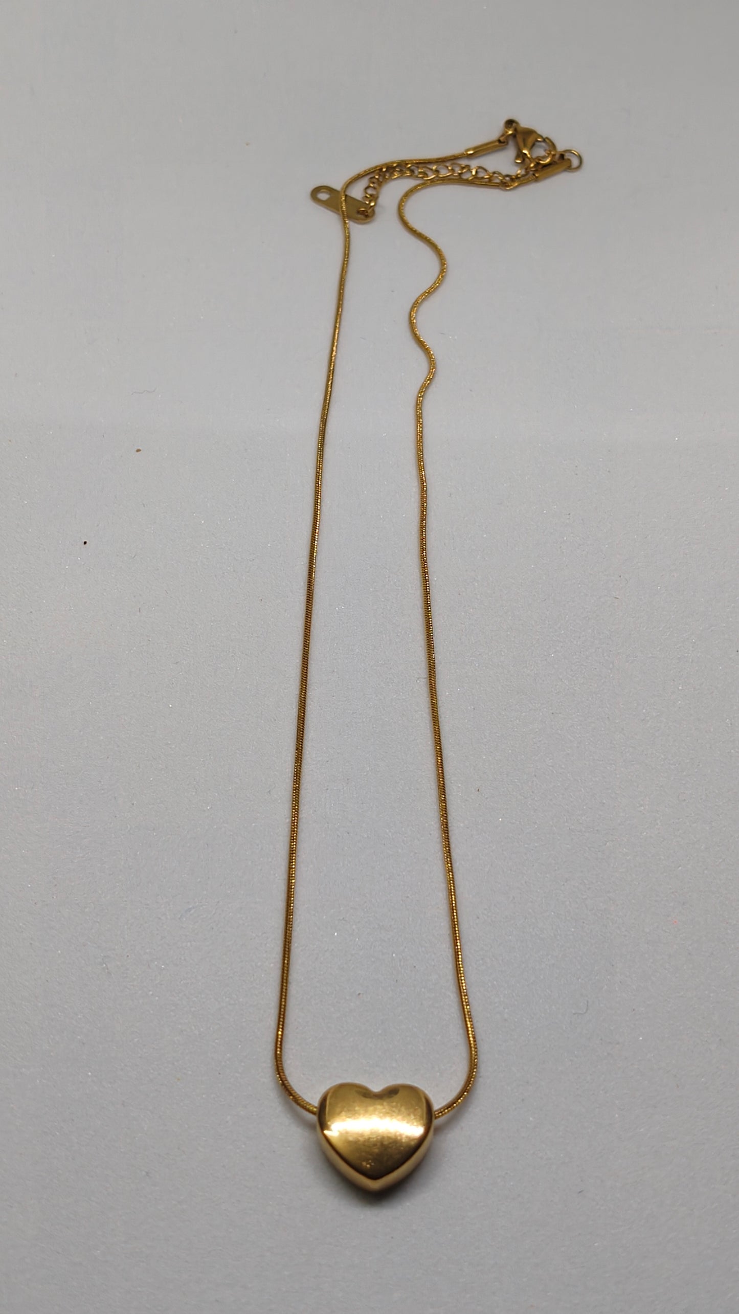 Plain Heart Pendant Chain