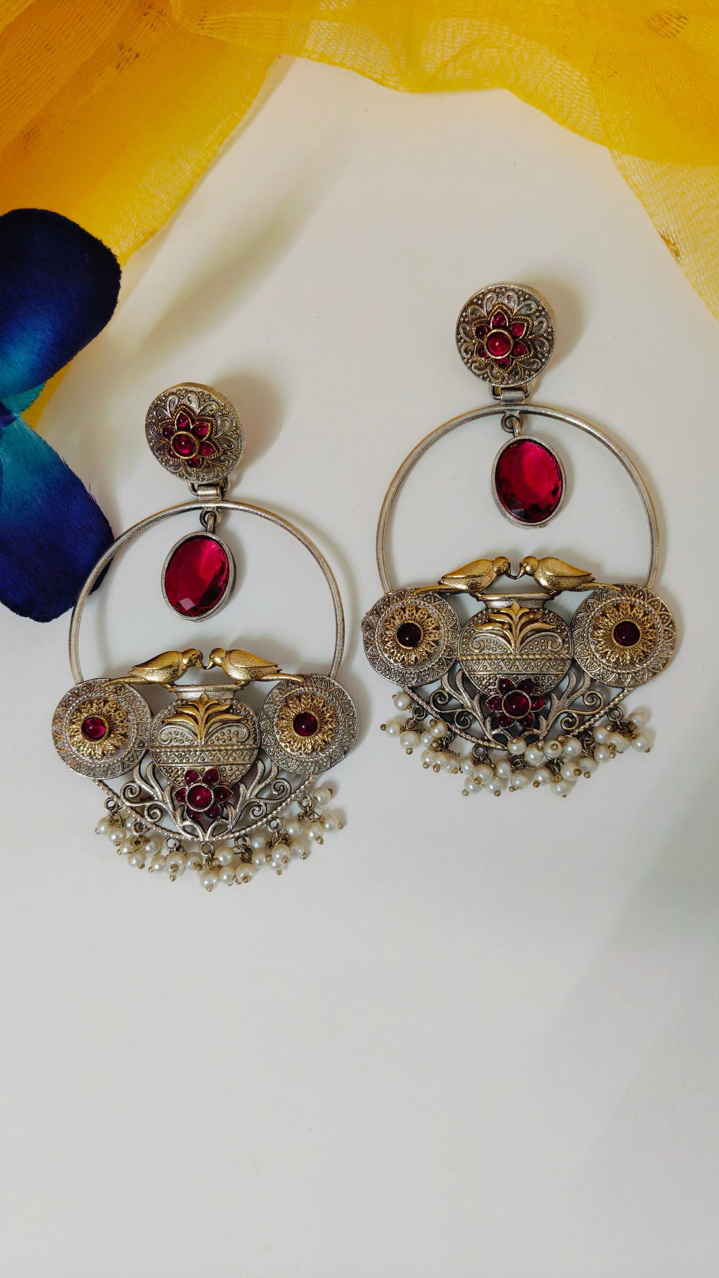 Baadal Earring(pink)
