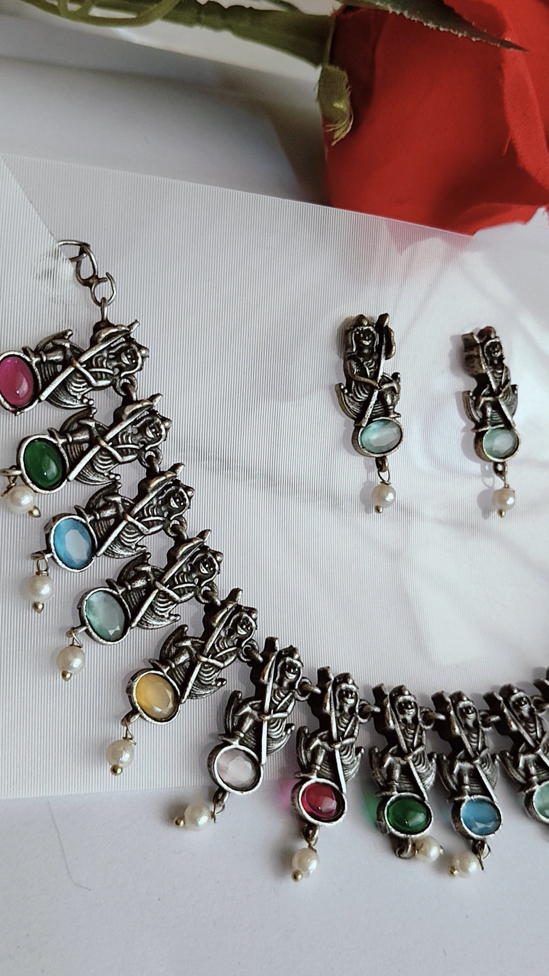 Navratan Set with Earrings