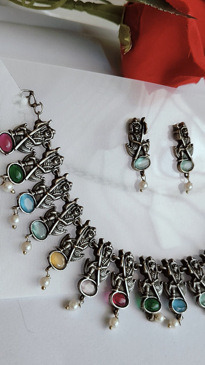 Navratan Set with Earrings