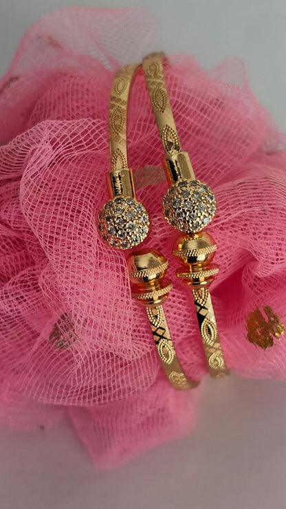 Gold Plated Kada Adjustable