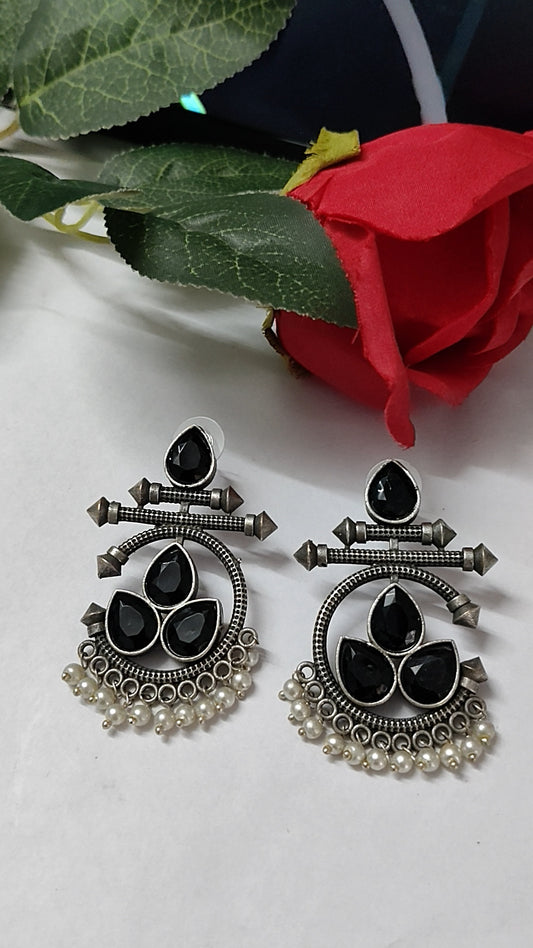 Manisha Earrings (Black)