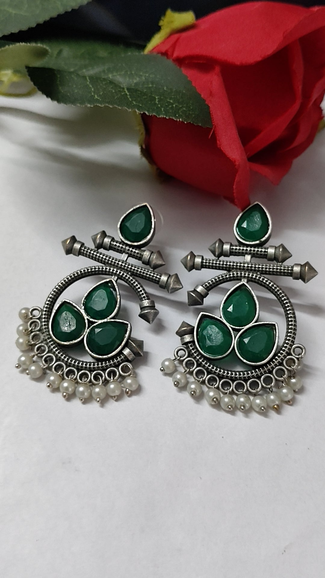 Manisha Earrings (Green)