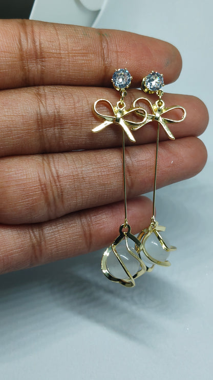 Dangler water Drop with Bow
