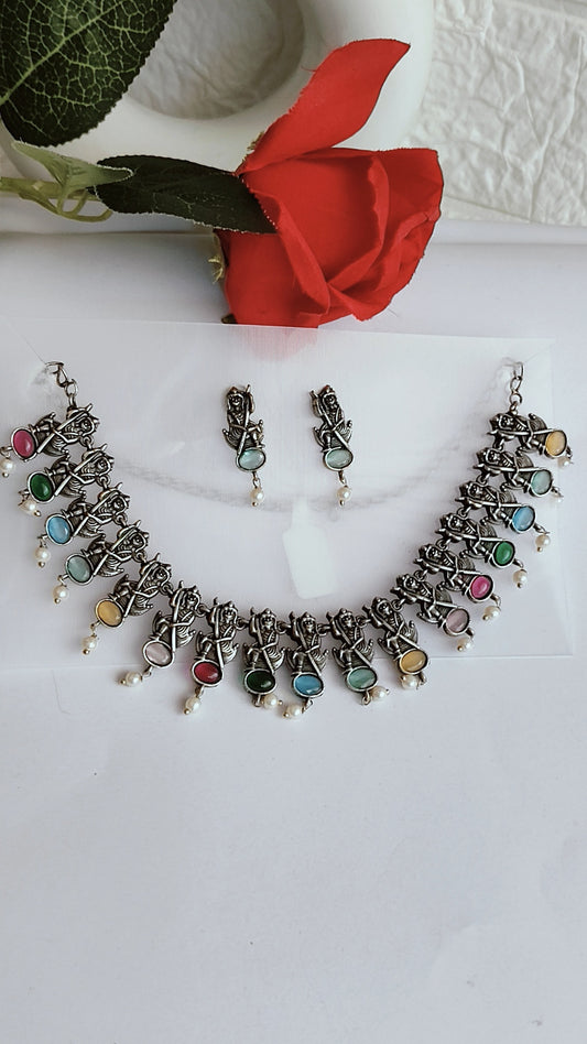 Navratan Set with Earrings