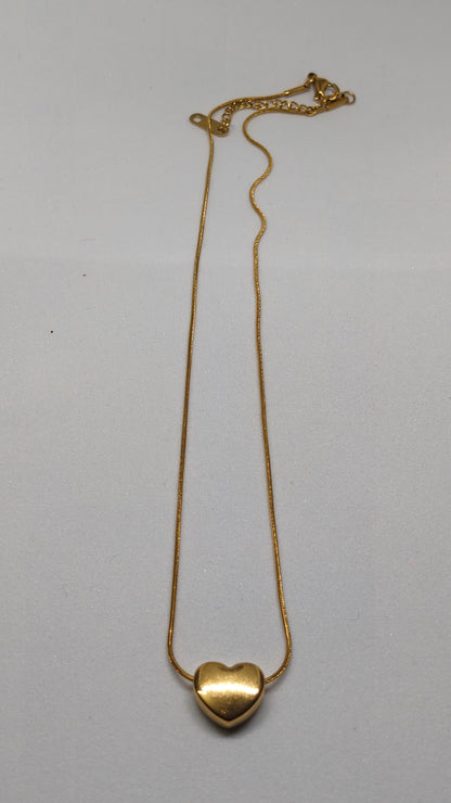 Plain Heart Pendant Chain