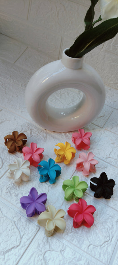 Hair Flower Claw (Size : Small ,Qty:1, Color may vary)